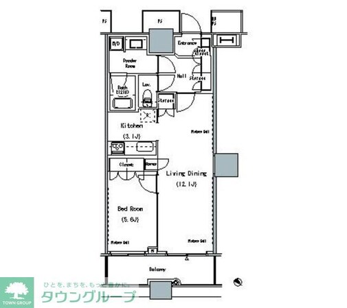 THE TOKYO TOWERS MIDTOWERの物件間取画像